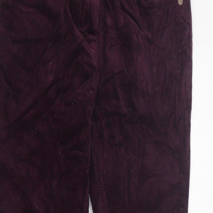 NEXT Girls Purple  Cotton Straight Jeans Size 10 Years  Regular Zip