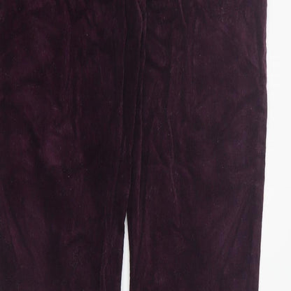 NEXT Girls Purple  Cotton Straight Jeans Size 10 Years  Regular Zip