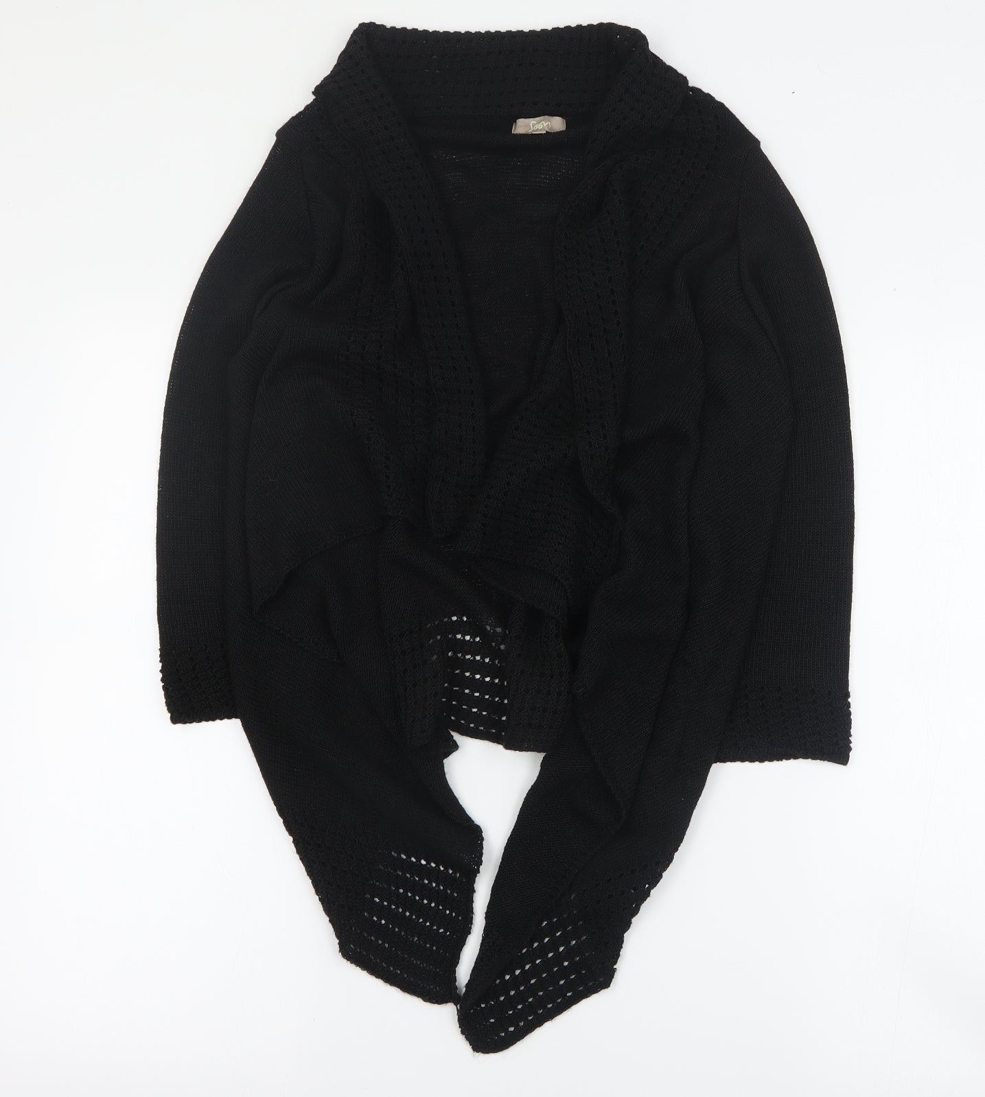 Womens UK Size M Soon Black Cardigan Jumper