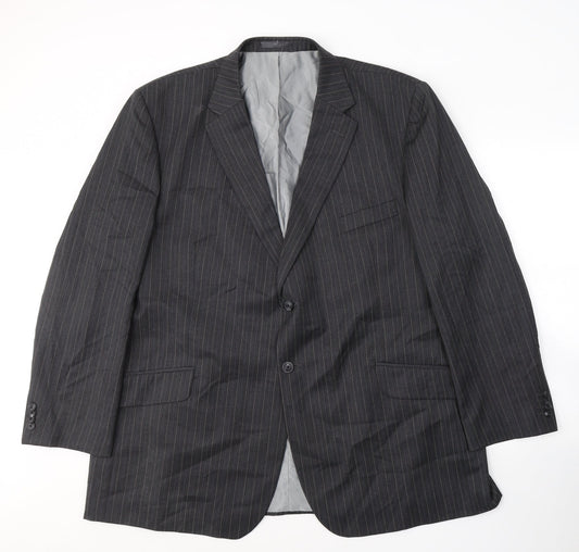 Mens UK Size 46 Preworn Regular Grey Suit Jacket