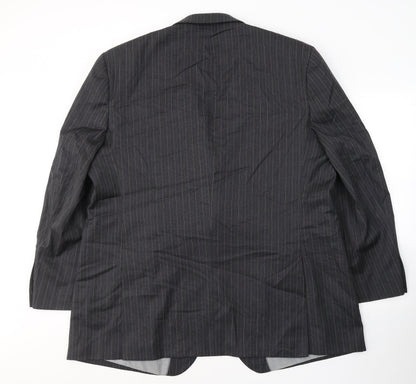 Mens UK Size 46 Preworn Regular Grey Suit Jacket