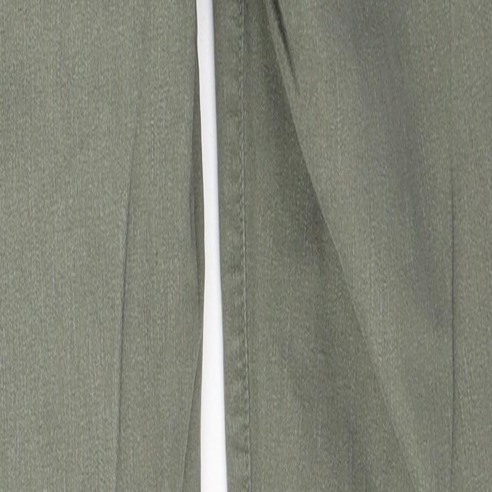 New Look Womens Green  Cotton Skinny Jeans Size 8 L27 in Regular Button