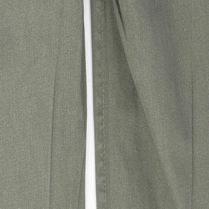 New Look Womens Green  Cotton Skinny Jeans Size 8 L27 in Regular Button