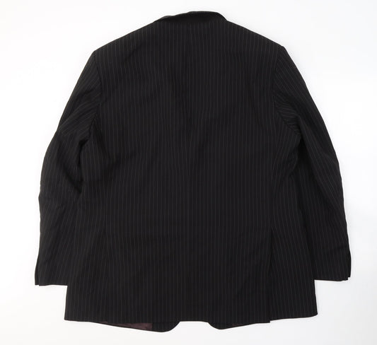 Mens UK Size 46 Preworn Regular Black Suit Jacket