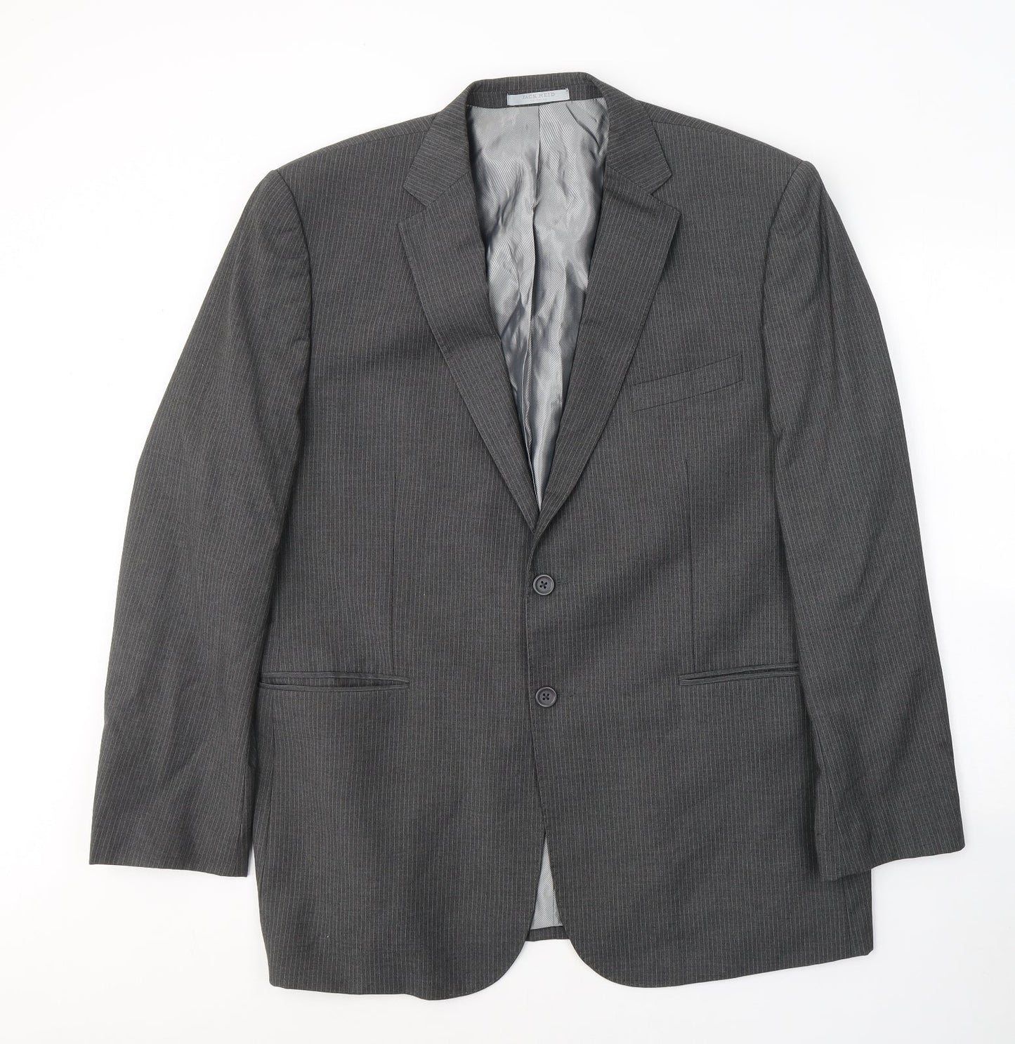 Mens UK Size 46 JACK REID Regular Grey Suit Jacket