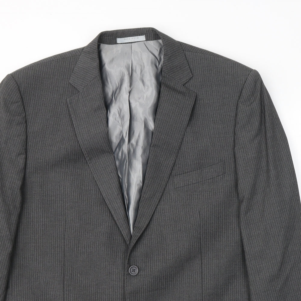 Mens UK Size 46 JACK REID Regular Grey Suit Jacket