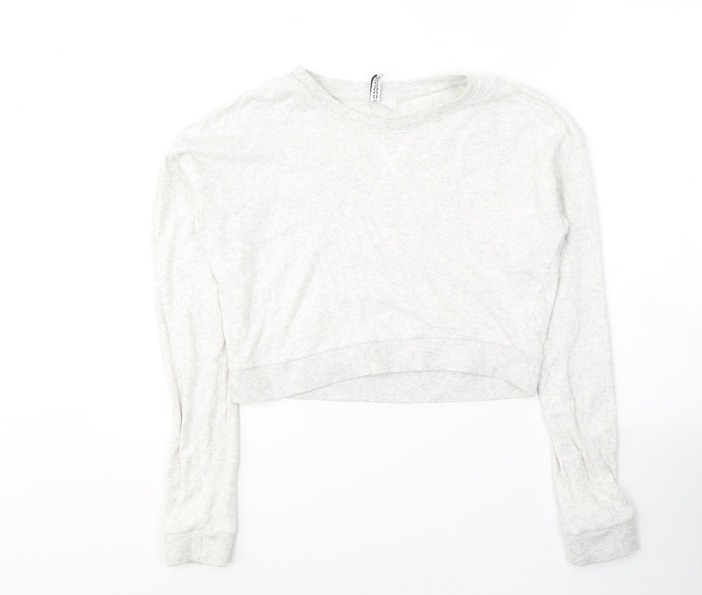 H&M Womens Grey  Cotton Pullover Sweatshirt Size S  Pullover