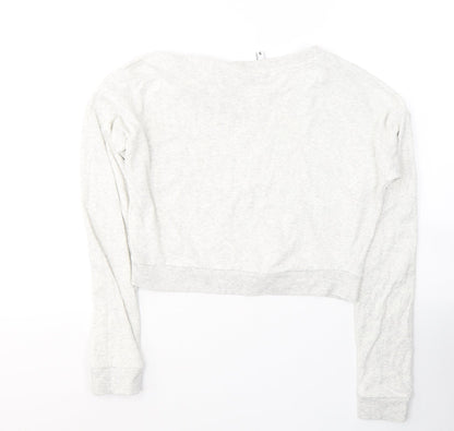 H&M Womens Grey  Cotton Pullover Sweatshirt Size S  Pullover