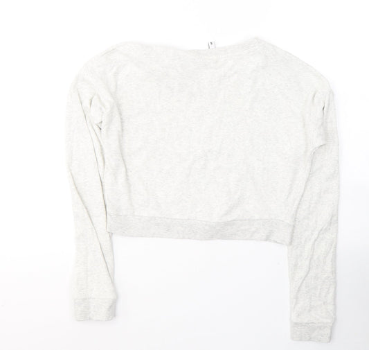 H&M Womens Grey  Cotton Pullover Sweatshirt Size S  Pullover