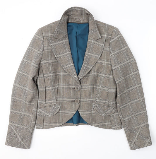 Dorothy Perkins Womens Beige  Polyester Jacket Suit Jacket Size 14