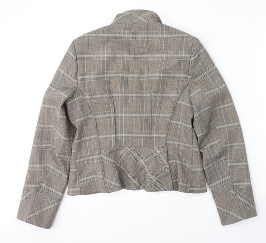 Dorothy Perkins Womens Beige  Polyester Jacket Suit Jacket Size 14