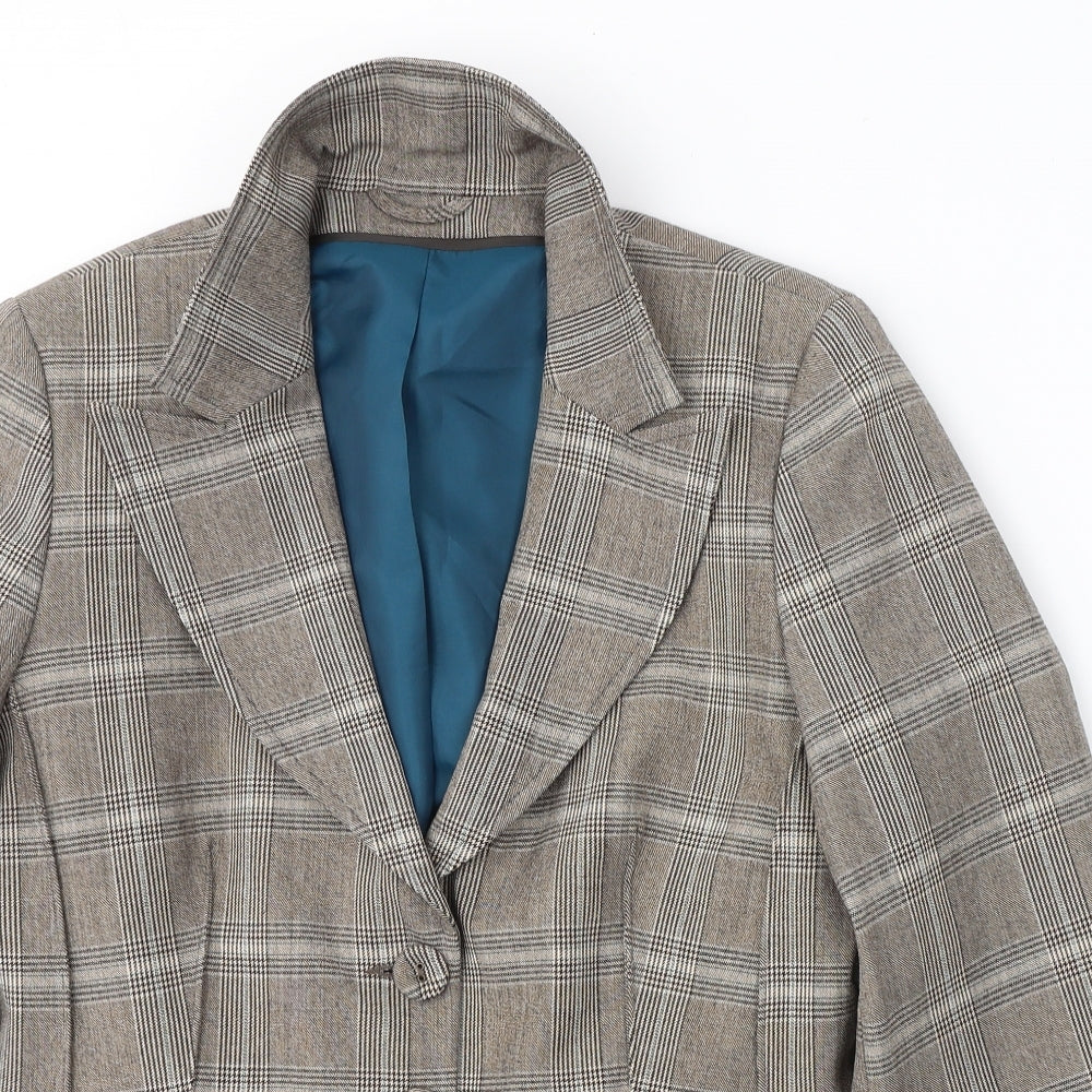 Dorothy Perkins Womens Beige  Polyester Jacket Suit Jacket Size 14