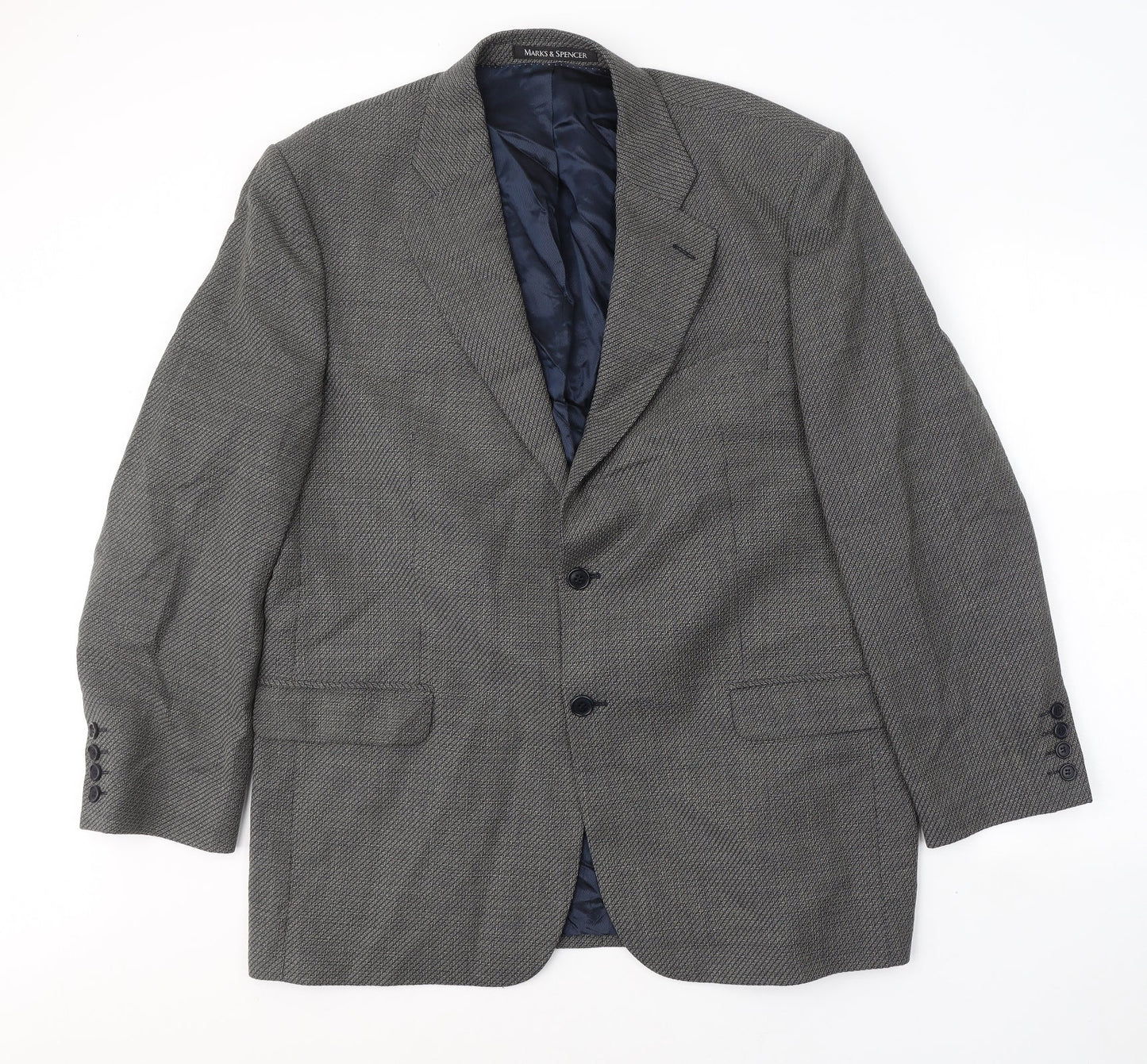 Mens UK Size 44 Marks and Spencer Regular Black Suit Jacket