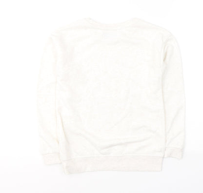 Primark Girls Ivory  Cotton Pullover Sweatshirt Size 8-9 Years  Pullover - Sav the planet