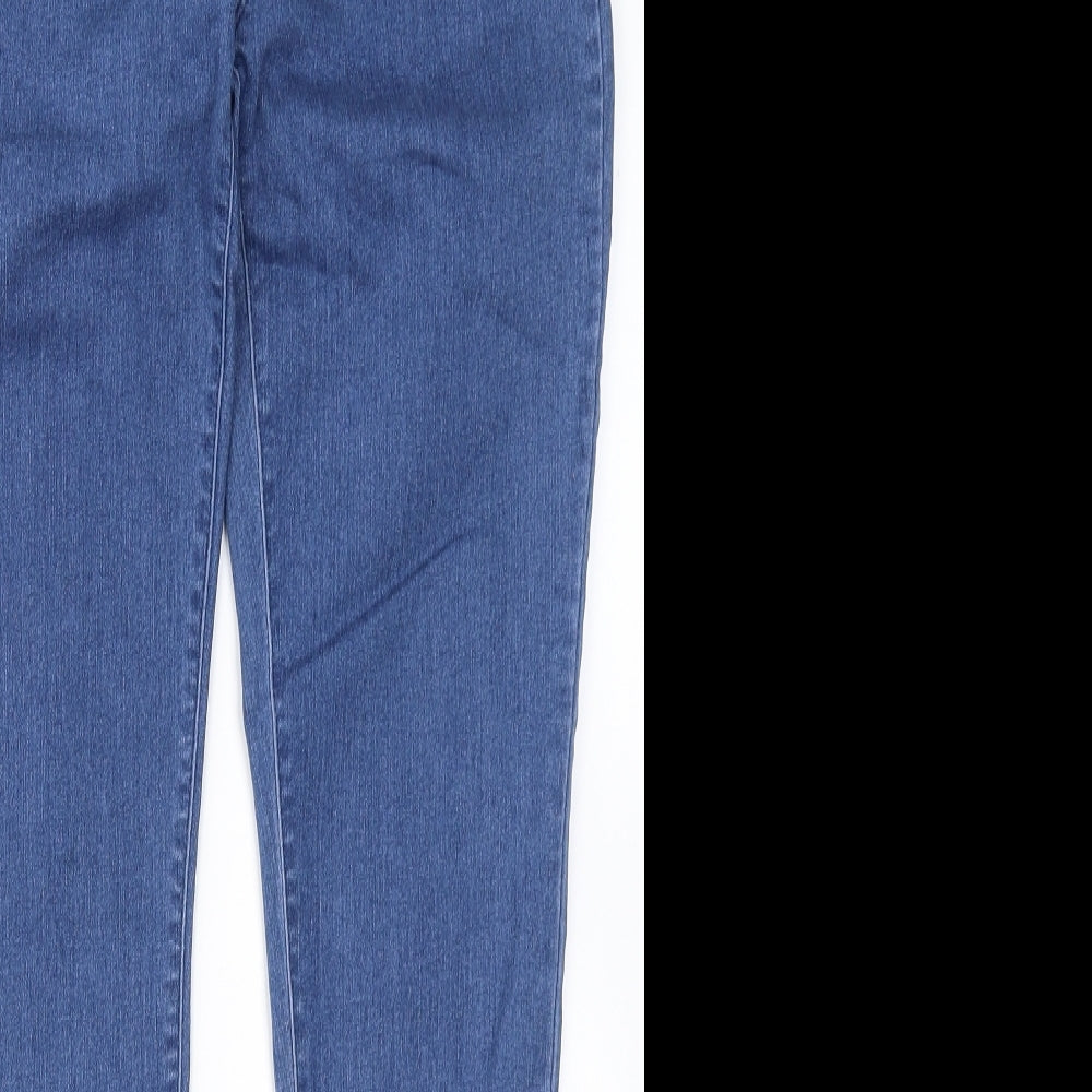 Only Womens Blue  Cotton Skinny Jeans Size XL L30 in Regular Button
