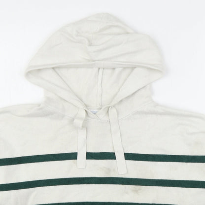 Primark  Womens Multicoloured Striped Viscose Pullover Hoodie Size 14