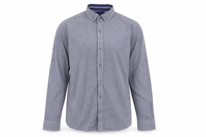Mens UK Size L Daniel Rosso Blue  Button-Up Long Sleeve Casual Shirt
