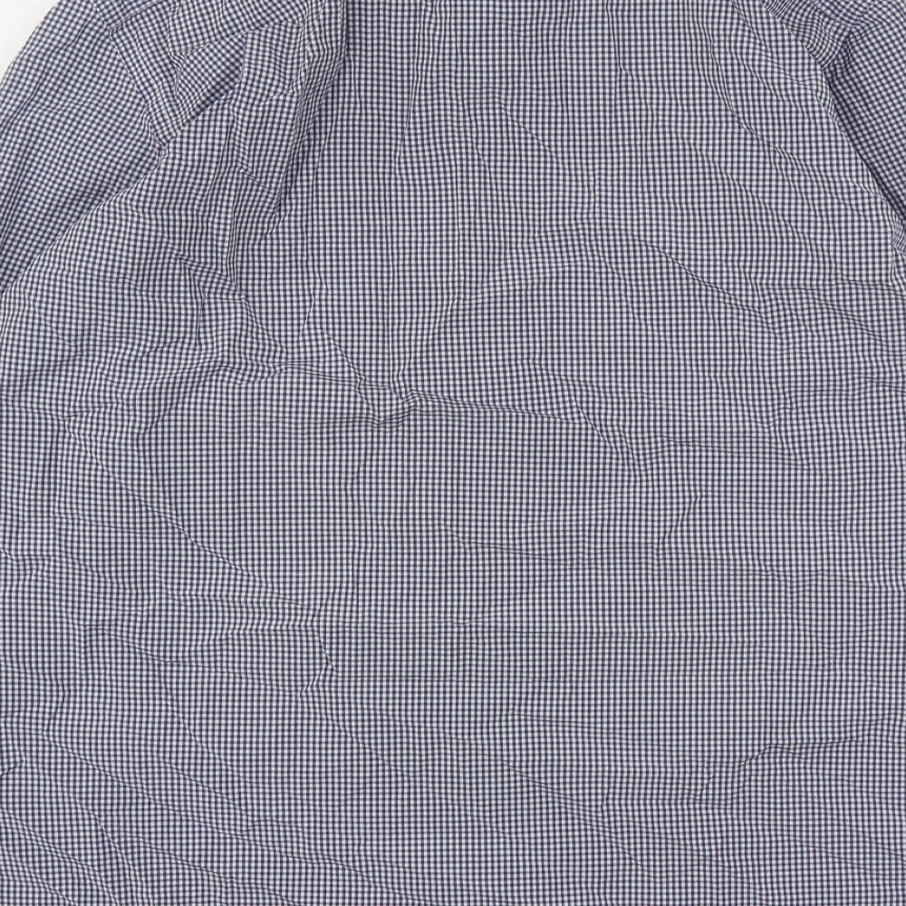 Mens UK Size L Daniel Rosso Blue  Button-Up Long Sleeve Casual Shirt