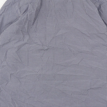 Mens UK Size L Daniel Rosso Blue  Button-Up Long Sleeve Casual Shirt