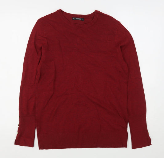 Womens UK Size M Dunnes Stores Red Pullover Jumper