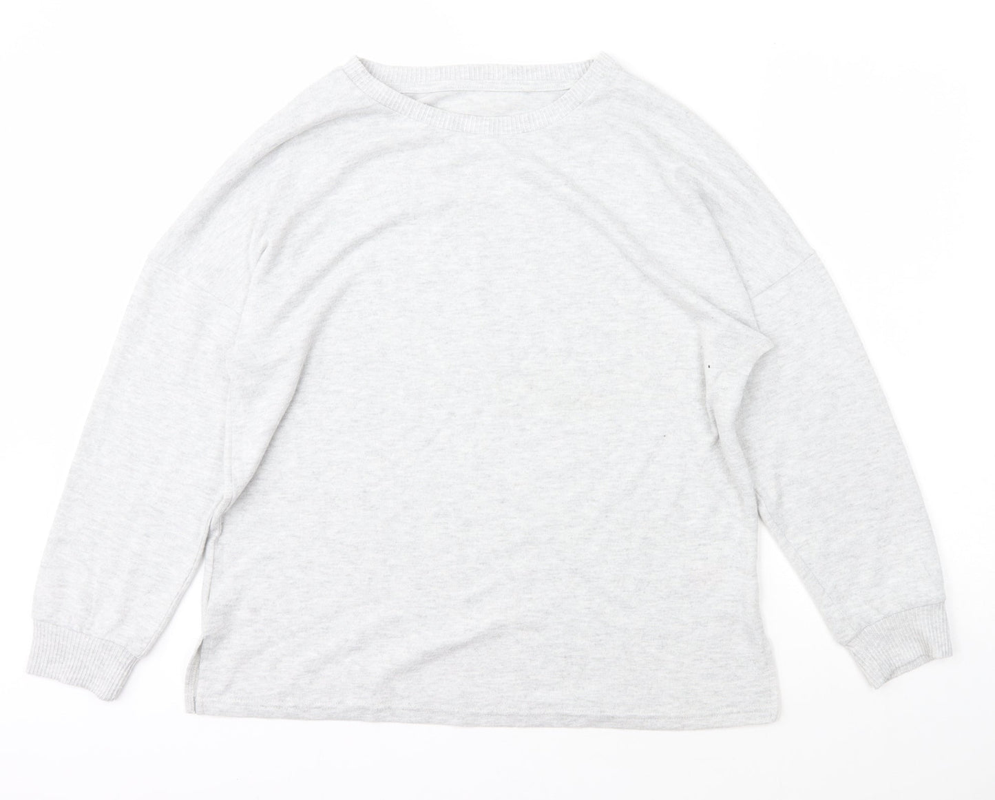 Primark Womens Grey Scoop Neck  Polyester Pullover Jumper Size L