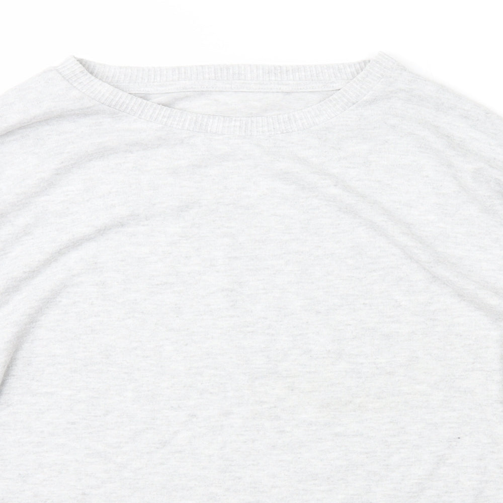 Primark Womens Grey Scoop Neck  Polyester Pullover Jumper Size L