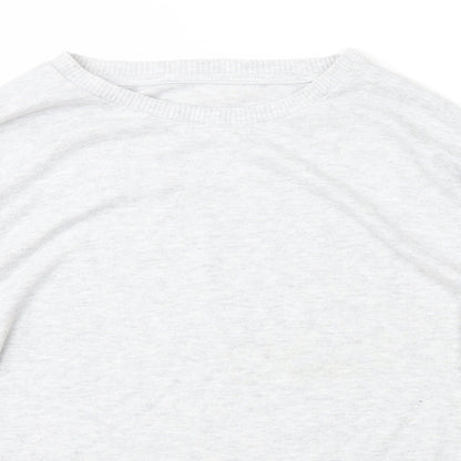 Primark Womens Grey Scoop Neck  Polyester Pullover Jumper Size L