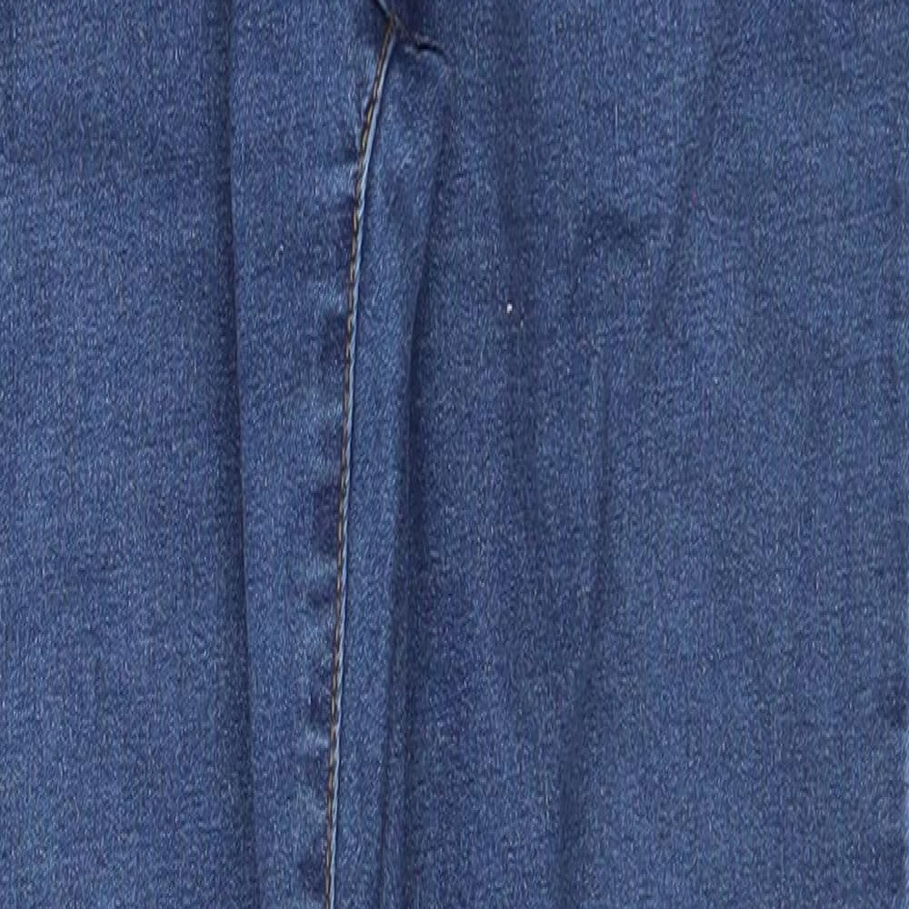 Denim & Co. Womens Blue  Cotton Jegging Jeans Size 12 L29 in Slim Buckle