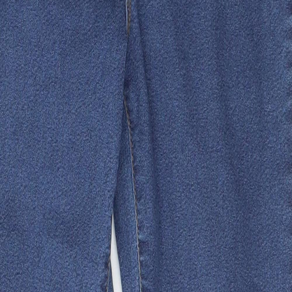 Denim & Co. Womens Blue  Cotton Jegging Jeans Size 12 L29 in Regular Button