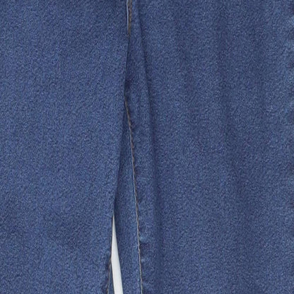 Denim & Co. Womens Blue  Cotton Jegging Jeans Size 12 L29 in Regular Button
