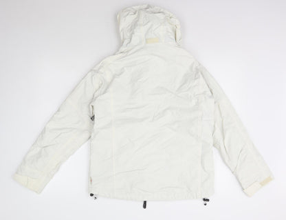 Per Una Womens White   Rain Coat Coat Size S  Zip