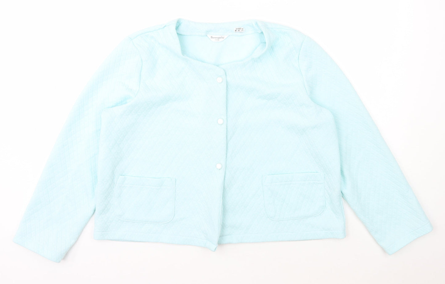 Womens UK Size 16 Bonmarché Blue Cardigan Jumper