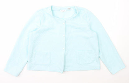 Womens UK Size 16 Bonmarché Blue Cardigan Jumper