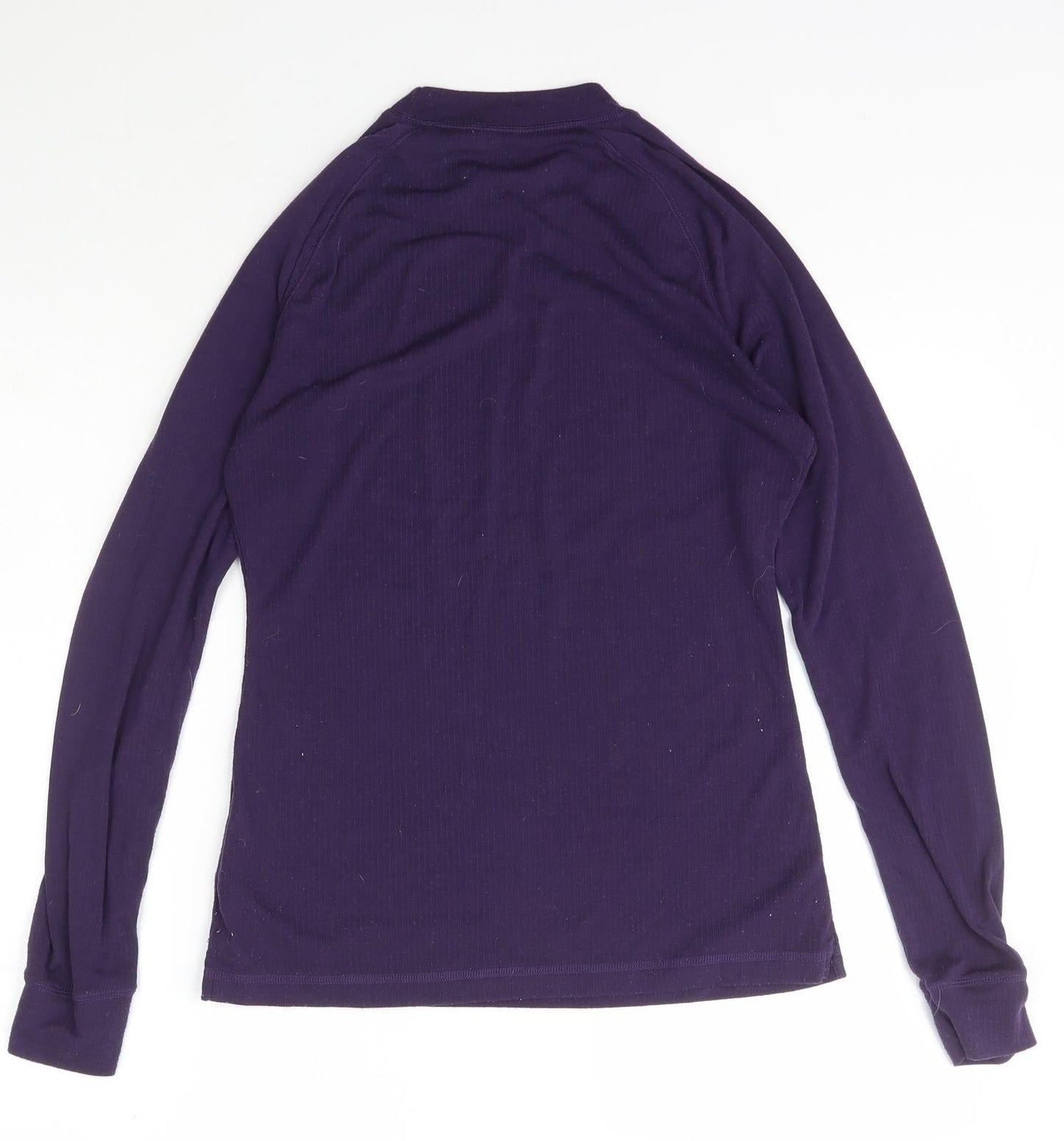 Parallel Womens Purple Mock Neck  Polyester Pullover Jumper Size 14