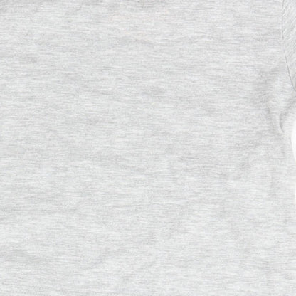 Mothercare Baby Grey  Cotton Basic T-Shirt Size 9-12 Months Crew Neck Pullover