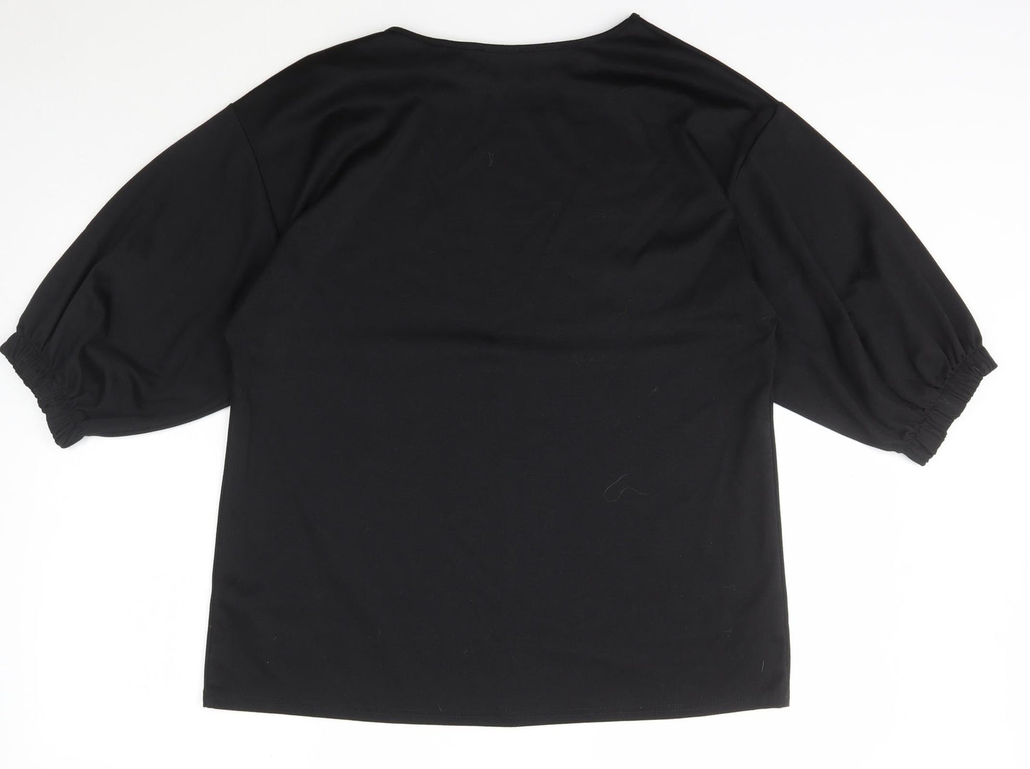 Womens UK Size 14 Papaya Black Pullover Jumper