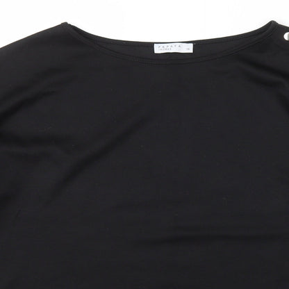 Womens UK Size 14 Papaya Black Pullover Jumper