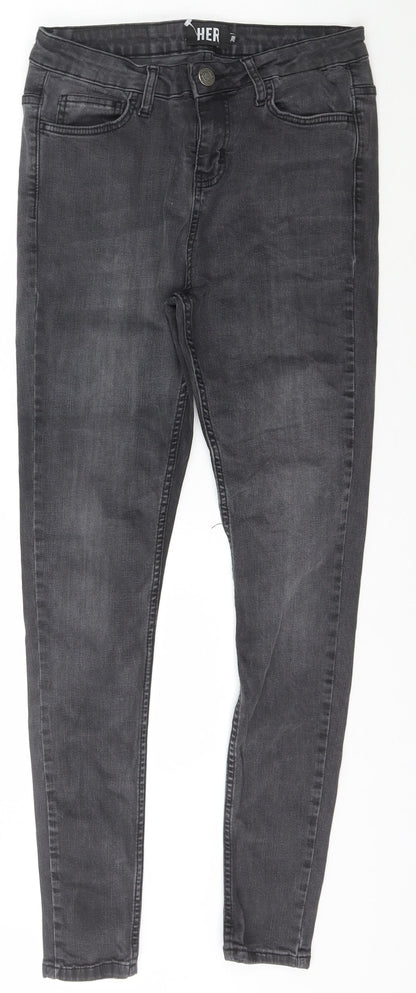 Womens UK Size 28 Hera London Slim Fit Skinny Black Jeans