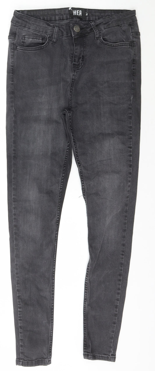 Womens UK Size 28 Hera London Slim Fit Skinny Black Jeans