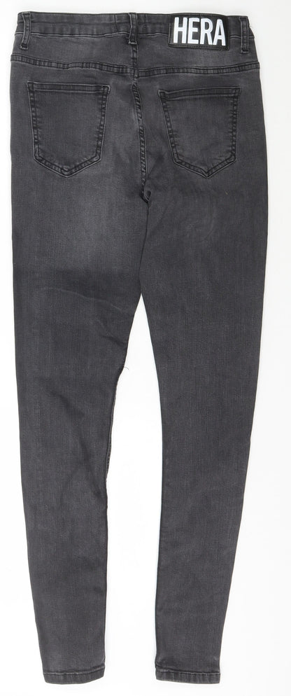 Womens UK Size 28 Hera London Slim Fit Skinny Black Jeans