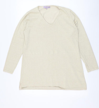 Womens UK Size 14 Michele Hope Gold  Jumper