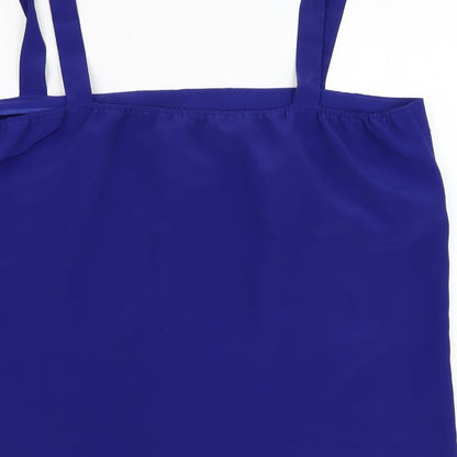 Womens UK Size 20 Vogue Blue Basic Tank