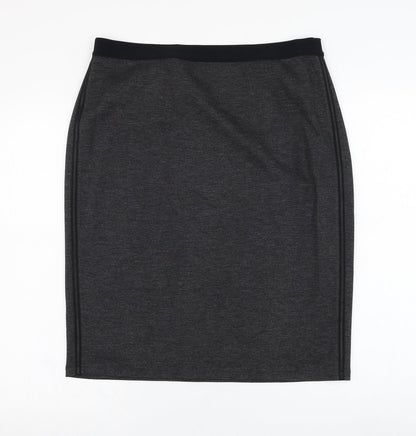Gerry Weber Womens Grey  Viscose Skater Skirt Size 34 in  Regular