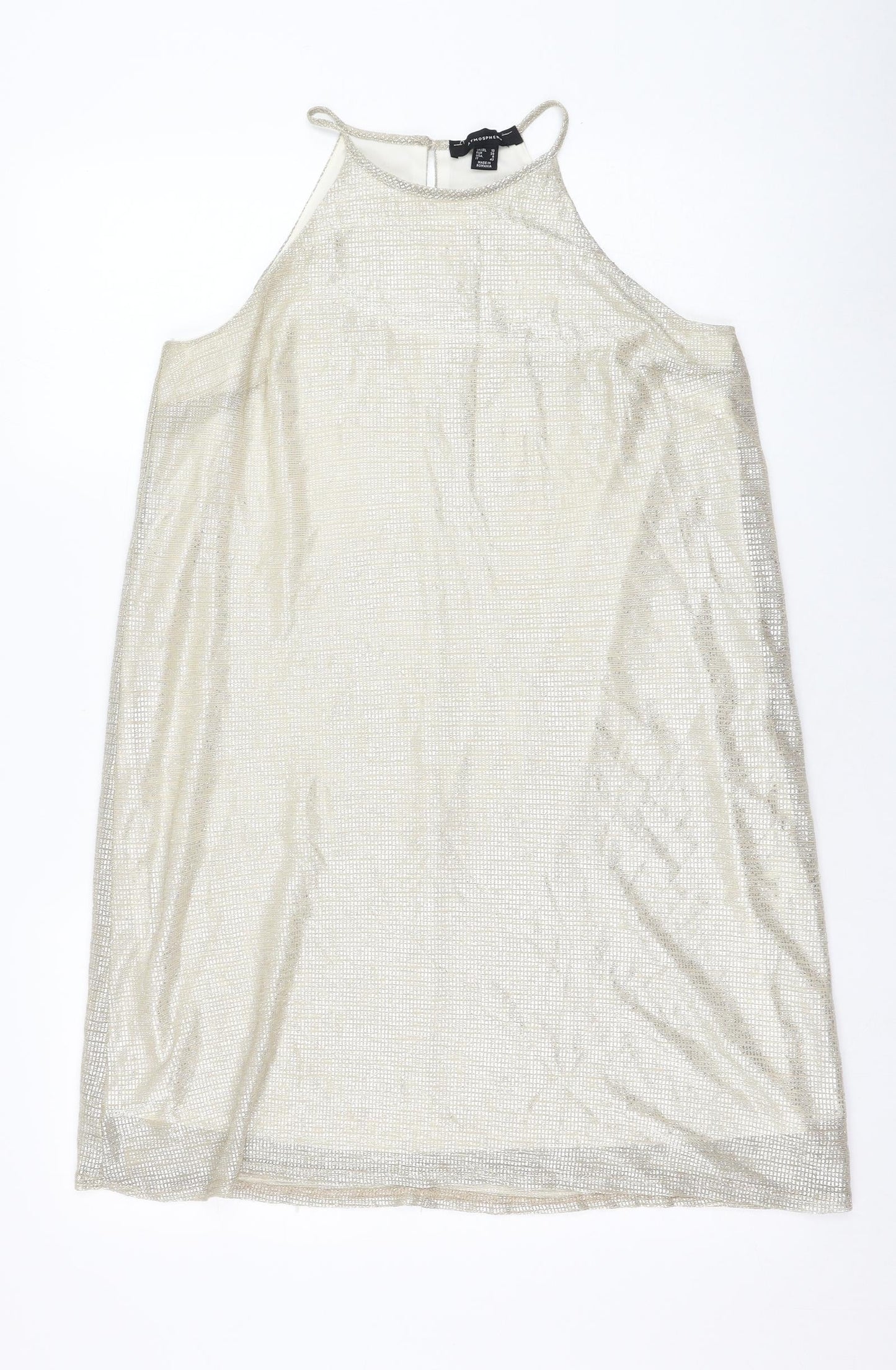Womens UK Size 10 Atmosphere Gold Basic Tank