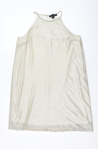 Womens UK Size 10 Atmosphere Gold Basic Tank
