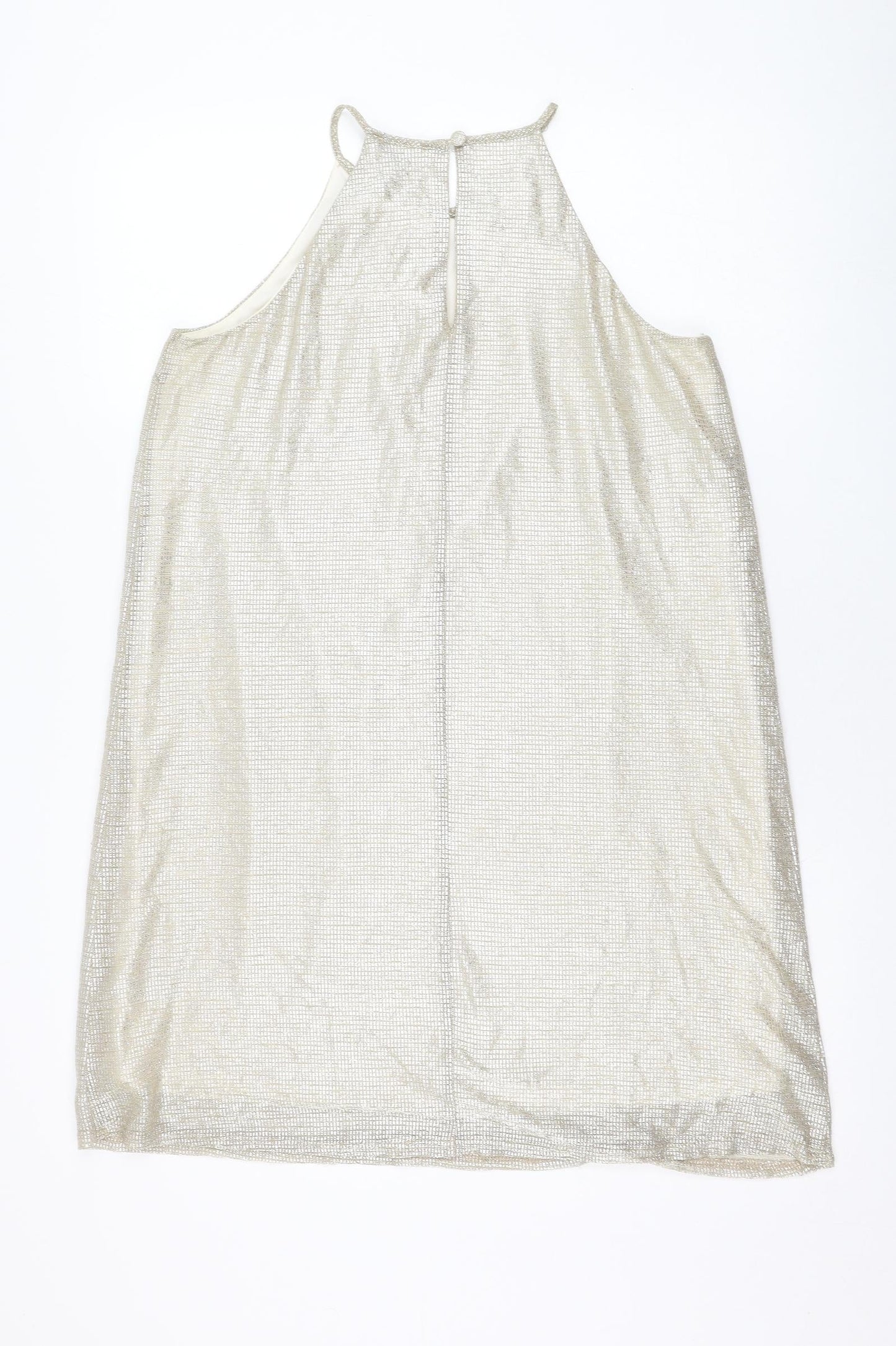 Womens UK Size 10 Atmosphere Gold Basic Tank