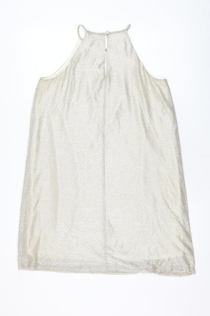 Womens UK Size 10 Atmosphere Gold Basic Tank
