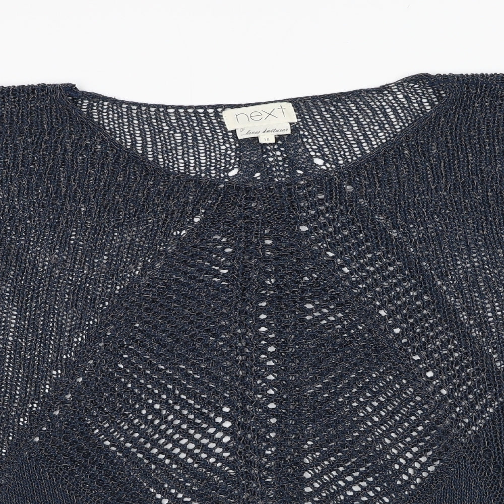 Womens UK Size 18 NEXT Blue Pullover Jumper