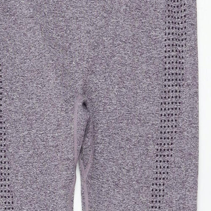 Womens UK Size XL Dunnes Stores Regular Fit Compression Purple Leggings