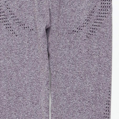 Womens UK Size XL Dunnes Stores Regular Fit Compression Purple Leggings